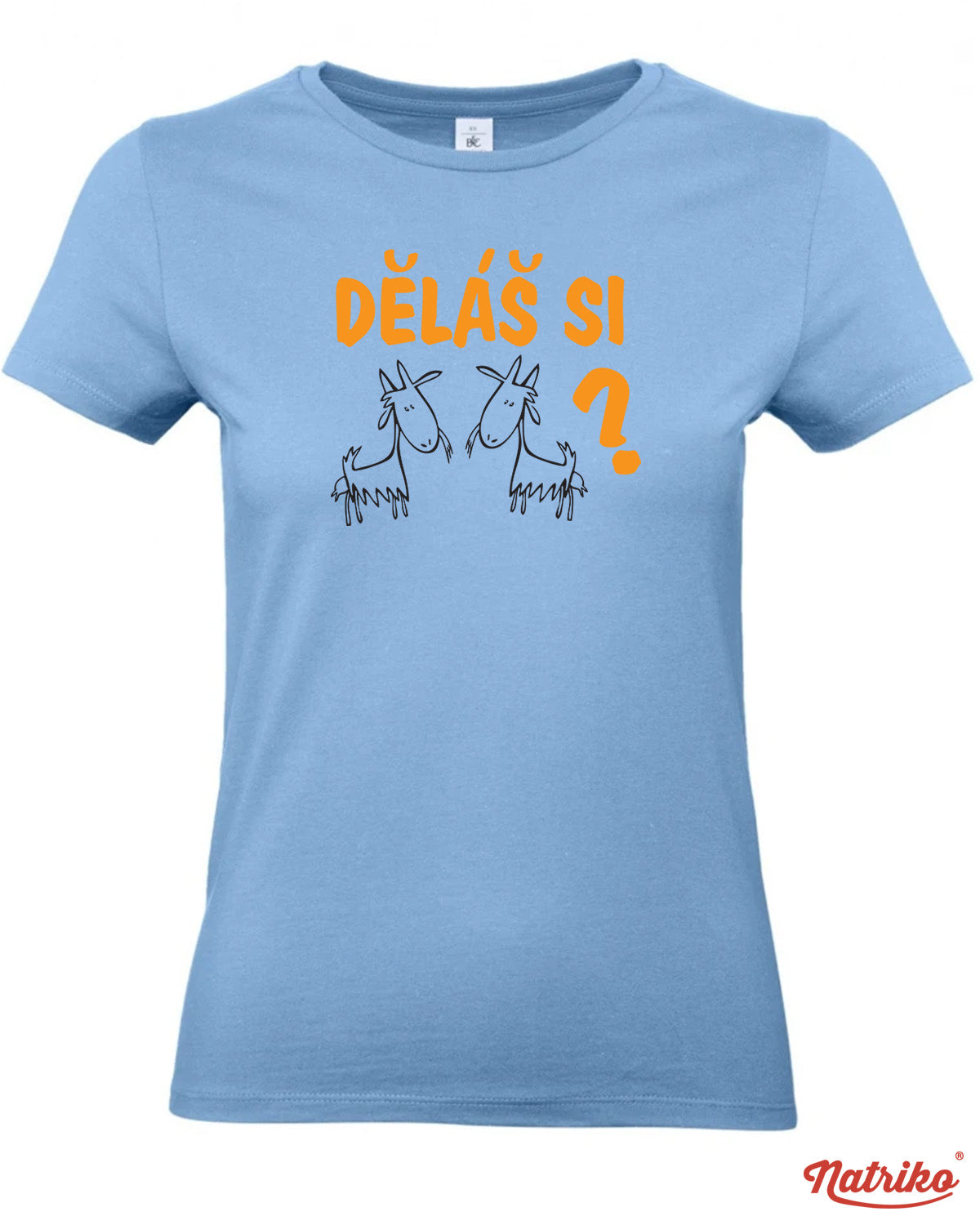 Dámské tričko s potiskem Děláš si kozy
