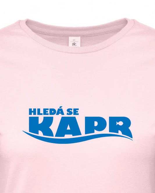 Dámské tričko s potiskem Hledá se kapr