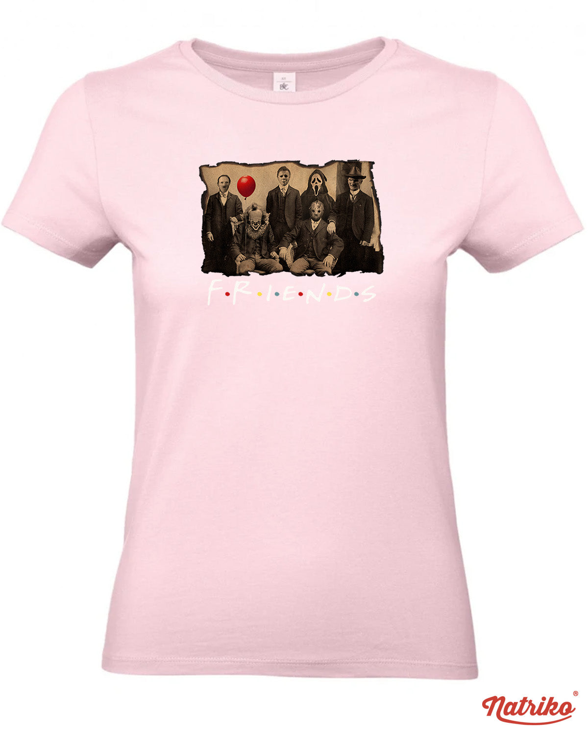 Dámská trička s potiskem Horror friends