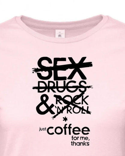 Dámské tričko s potiskem Just coffee