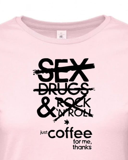 Dámské tričko s potiskem Just coffee