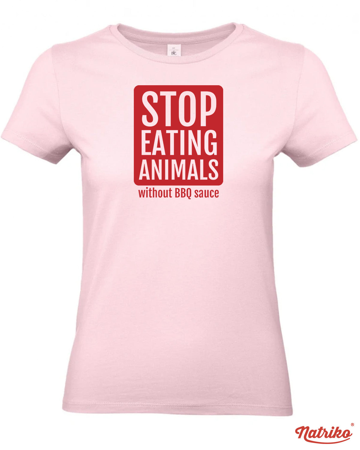 Dámské tričko s potiskem Stop eating animals