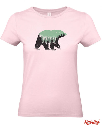 Dámské tričko s potiskem Wild bear
