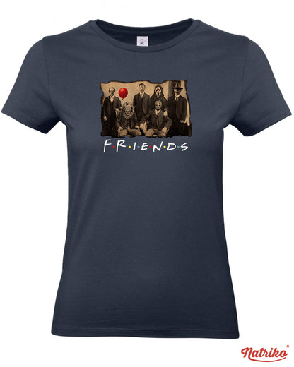 Dámská trička s potiskem Horror friends