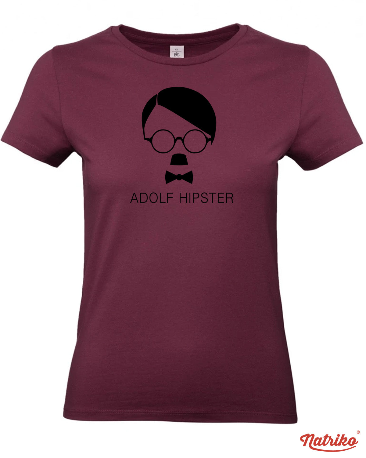 Dámské tričko s potiskem Adolf Hipster
