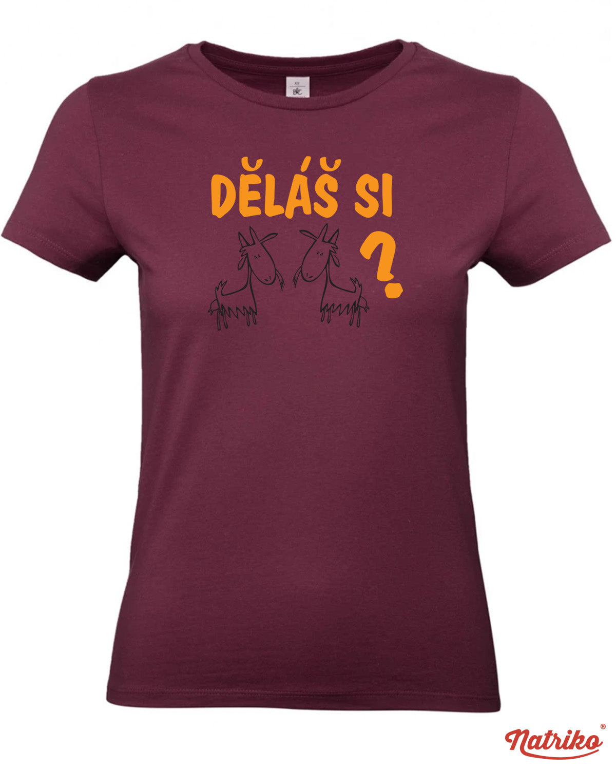 Dámské tričko s potiskem Děláš si kozy