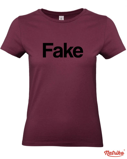 Dámské tričko s potiskem Fake