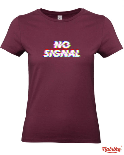Dámské tričko s potiskem No signal