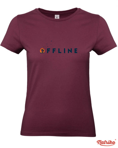 Dámské tričko s potiskem Offline