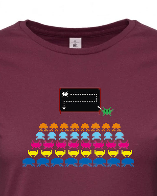 Dámské tričko s potiskem Space invaders