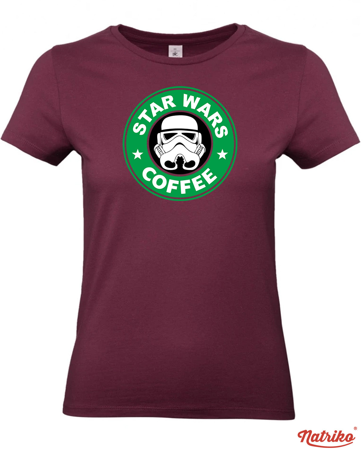 Dámské tričko s potiskem Star wars coffee