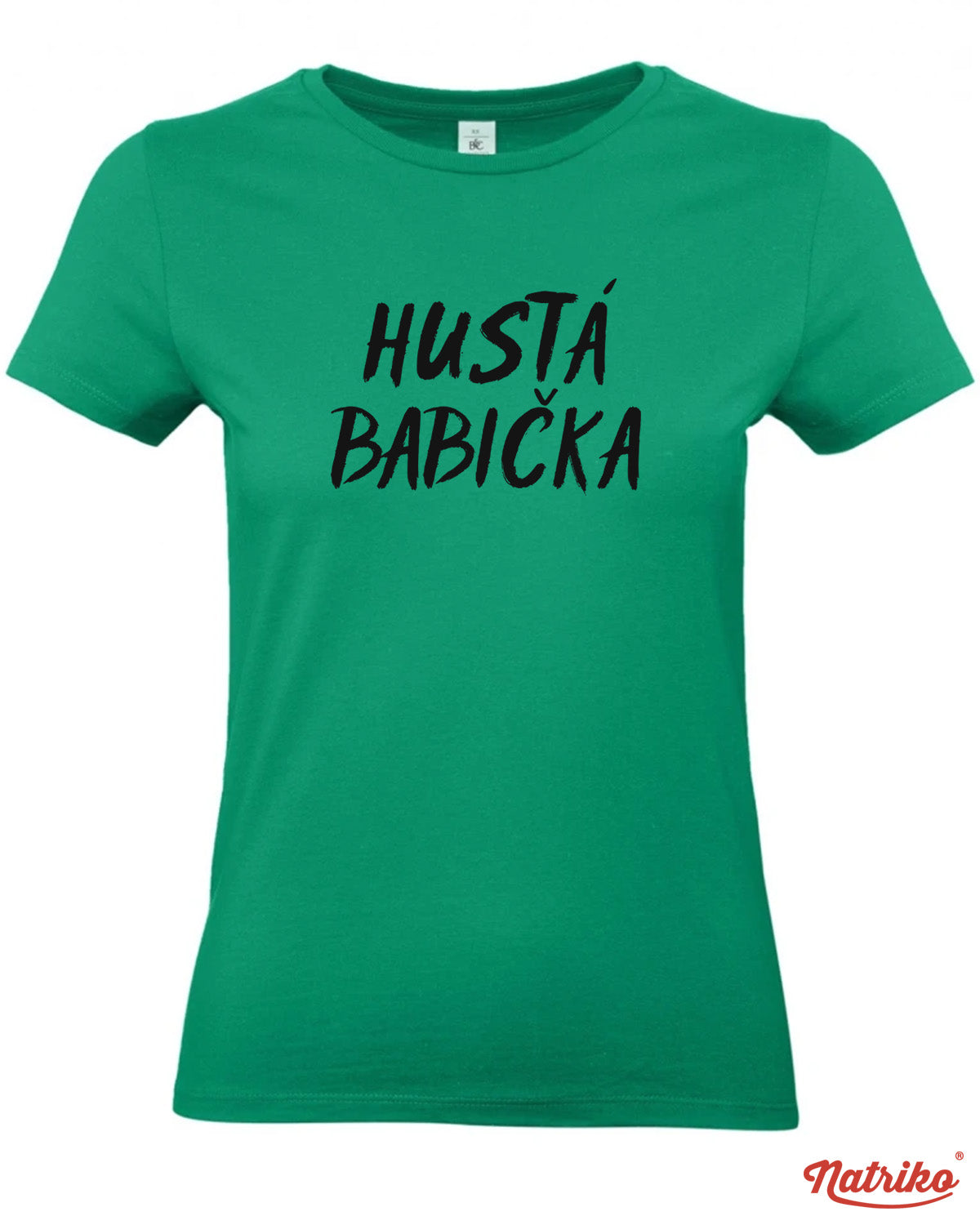 Dámské tričko s potiskem Hustá babička