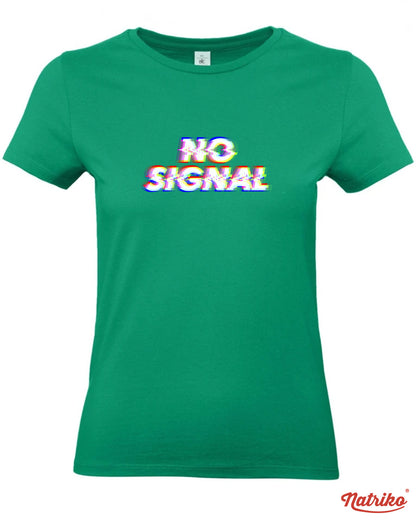 Dámské tričko s potiskem No signal