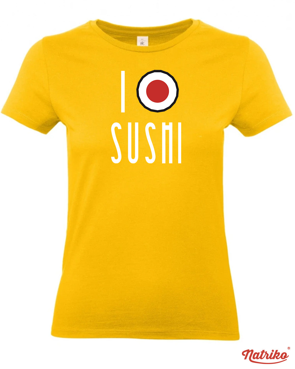 Dámské tričko s potiskem I love sushi
