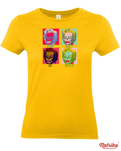 Dámské tričko s potiskem Pop art is dead