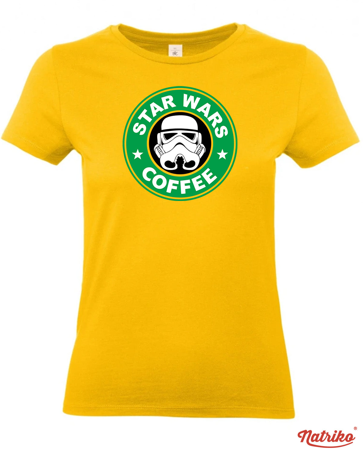Dámské tričko s potiskem Star wars coffee