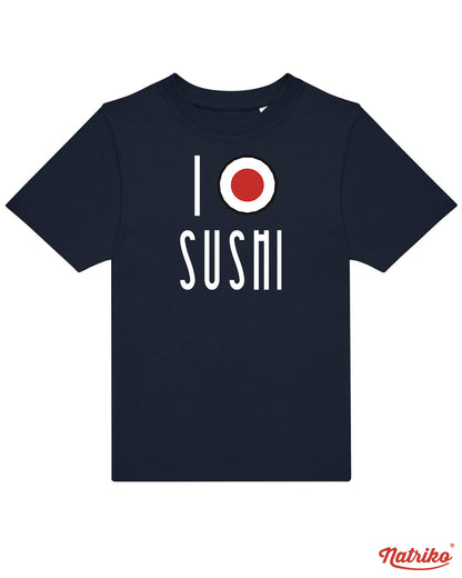 Dětské tričko s potiskem I love sushi