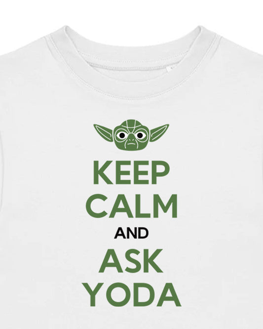 Dětské tričko s potiskem Ask Yoda
