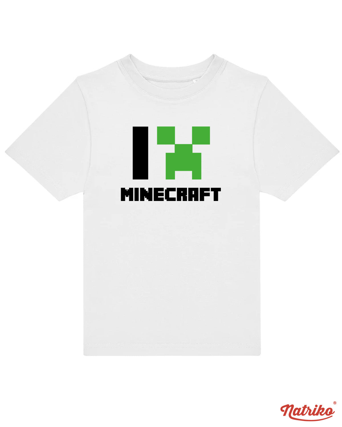 Dětské tričko s potiskem I love minecraft