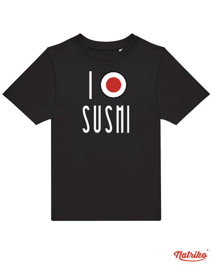 Dětské tričko s potiskem I love sushi