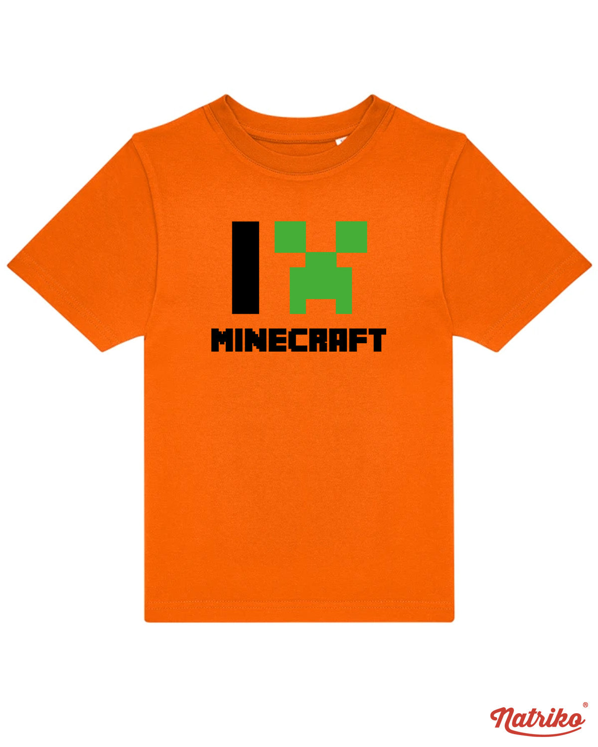 Dětské tričko s potiskem I love minecraft