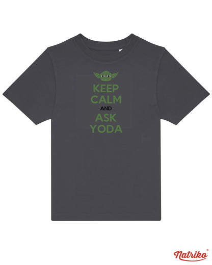 Dětské tričko s potiskem Ask Yoda