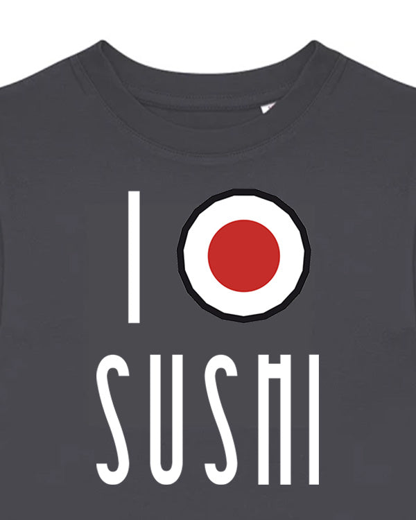 Dětské tričko s potiskem I love sushi