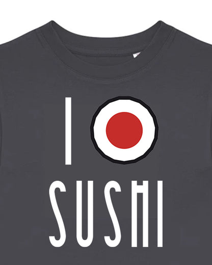 Dětské tričko s potiskem I love sushi