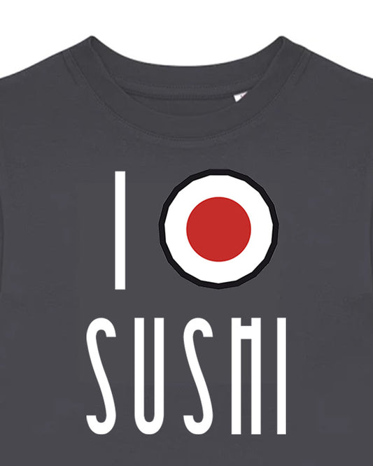 Dětské tričko s potiskem I love sushi