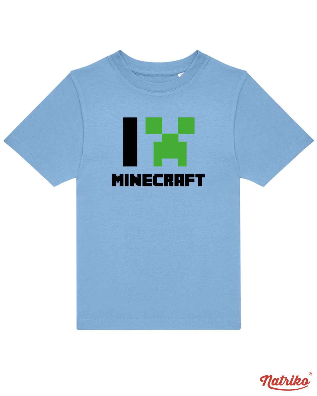 Dětské tričko s potiskem I love minecraft