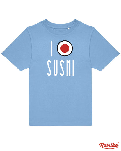 Dětské tričko s potiskem I love sushi