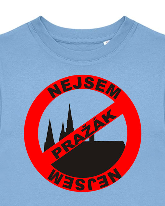 Dětské tričko s potiskem Nejsem pražák