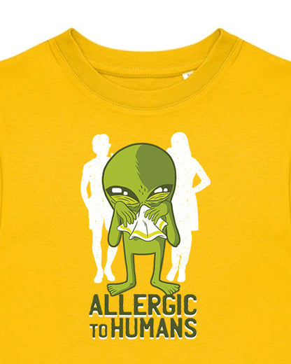 Dětské tričko s potiskem Allergic to humans