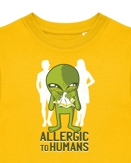 Dětské tričko s potiskem Allergic to humans