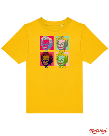 Dětské tričko s potiskem Pop art is dead