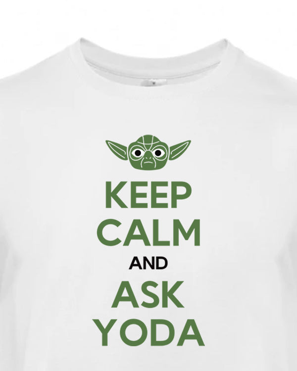 Pánské tričko s potiskem Ask Yoda