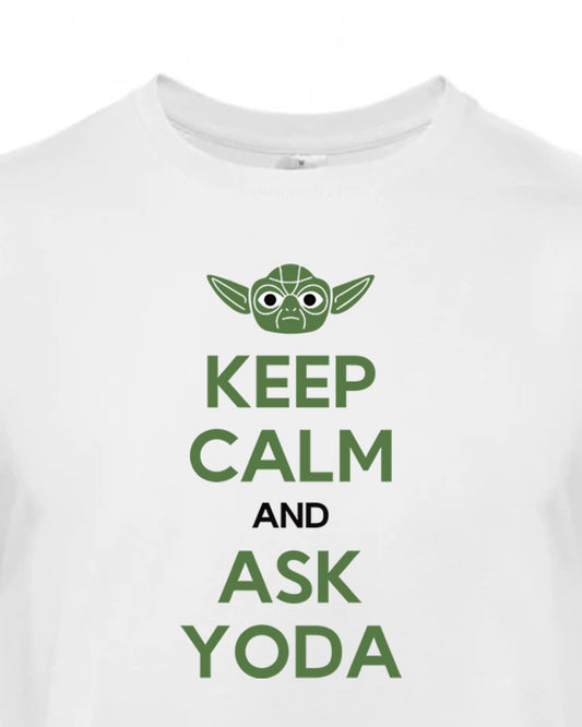 Pánské tričko s potiskem Ask Yoda