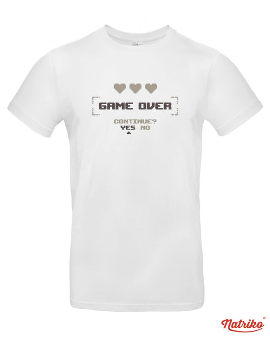 Pánské tričko s potiskem Game over Continue