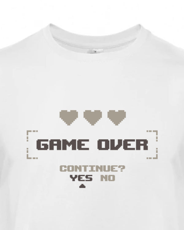 Pánské tričko s potiskem Game over Continue