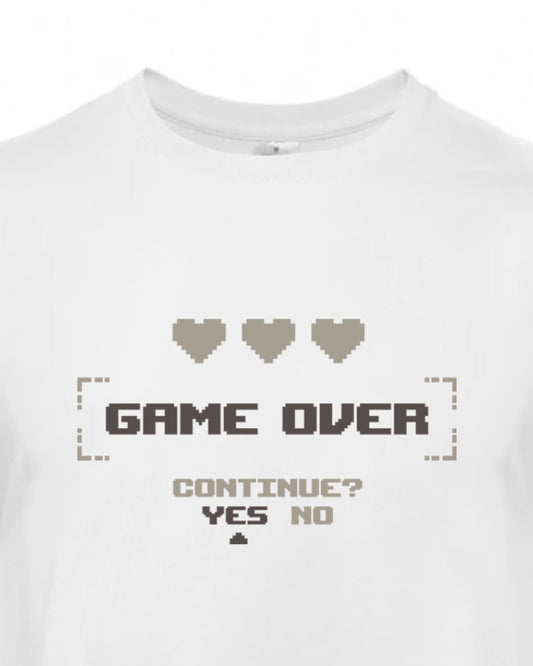 Pánské tričko s potiskem Game over Continue