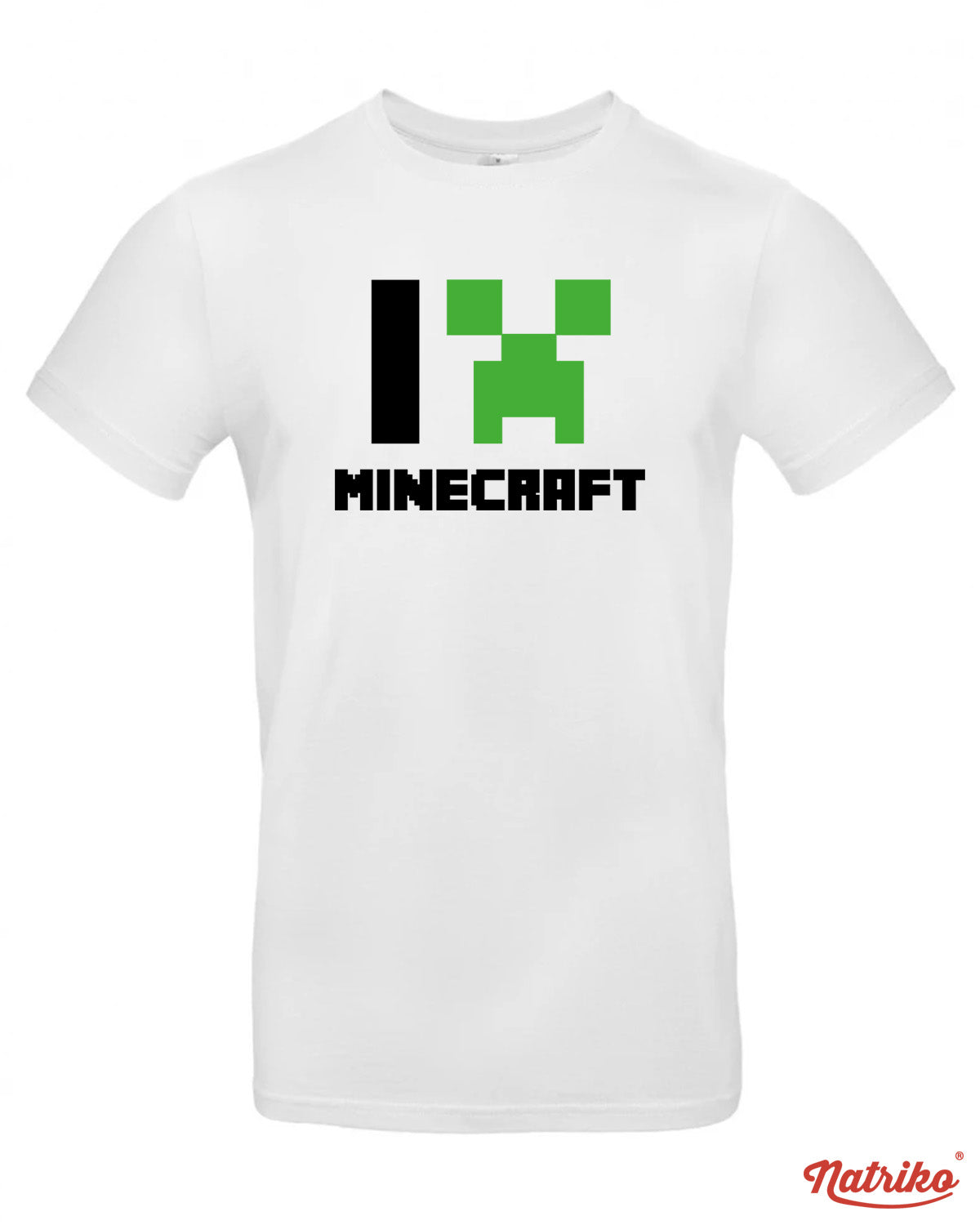 Pánské tričko s potiskem I love Minecraft