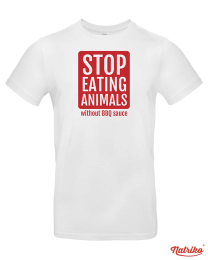 Pánské tričko s potiskem Stop eating animals