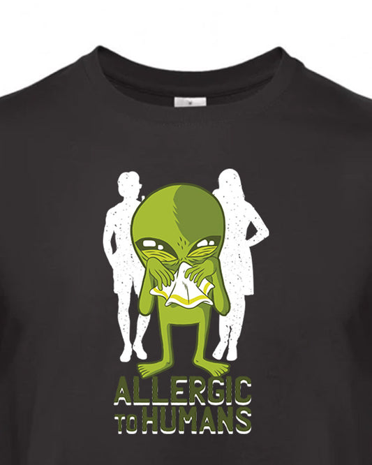 Pánské tričko s potiskem Allergic to humans