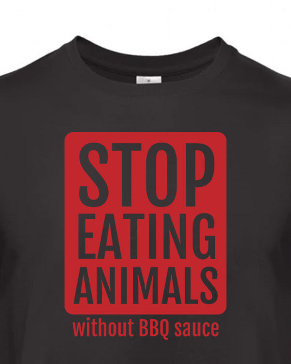 Pánské tričko s potiskem Stop eating animals