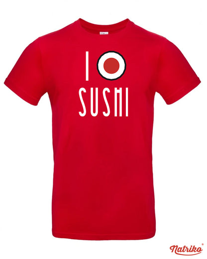 Pánské tričko s potiskem I love sushi