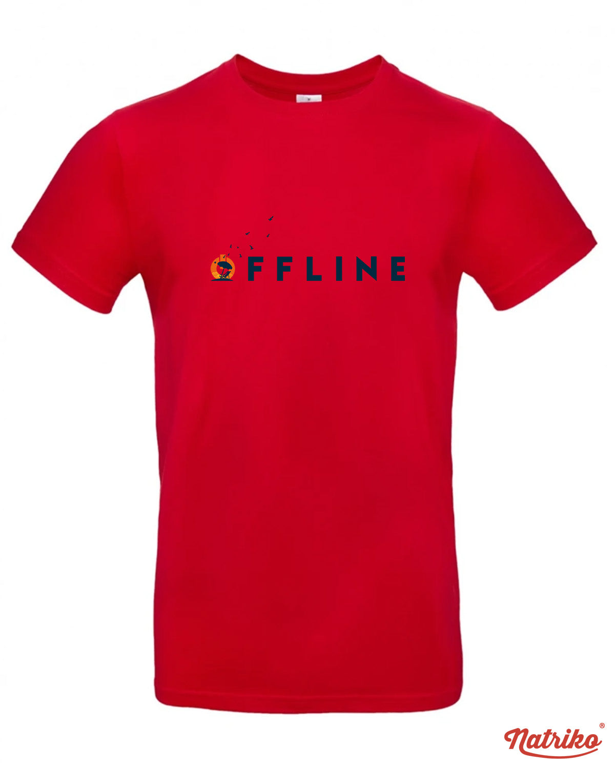 Pánské tričko s potiskem Offline