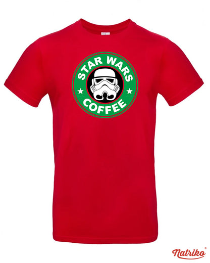 Pánské tričko s potiskem Star wars coffee
