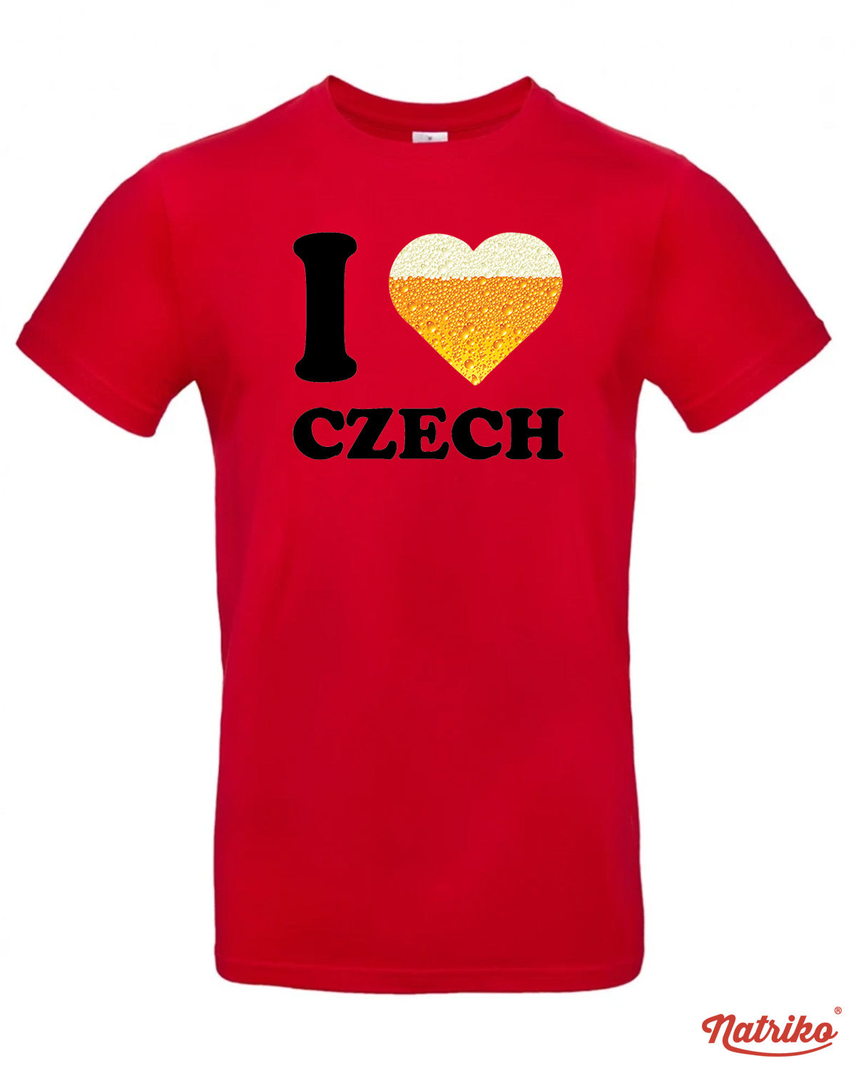 Pánské tričko s potiskem I love Czech