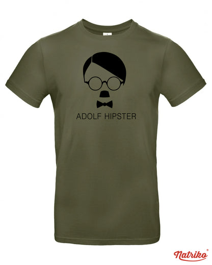 Pánské tričko s potiskem Adolf Hipster