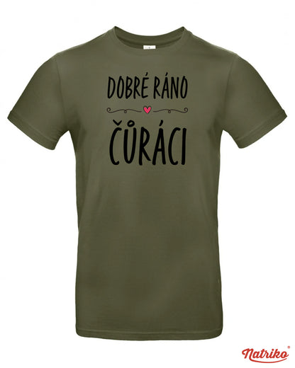 Pánské tričko s potiskem Dobré ráno čůráci